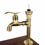 Brass drinks dispenser