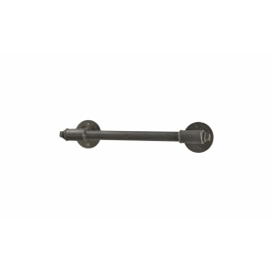 wall mounted raw steel industrial pipe with tee nut towel rail