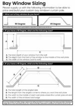 bay window technical drawing curtain pole fitment