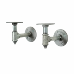 Galvanised tee nut shelf brackets pair pipedreamfurniture