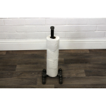 raw steel industrial pipe freestanding toilet roll holder