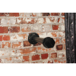 industrial steel pipe black clothes rail wall mounted