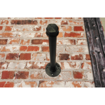 industrial steel pipe black clothes rail wall mounted