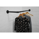 industrial steel pipe corner clothes rail