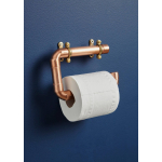 copper industrial pipe wall mounted toilet roll holder