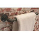 wall mounted industrial steel pipe towel rail