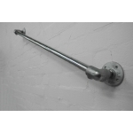 industrial silver steel pipe wall mounted stair rail