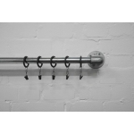 industrial steel pipe wall mounted curtain pole