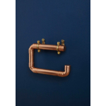 copper industrial pipe wall mounted toilet roll holder