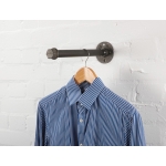 industrial steel pipe straight wall mounted clothes rail