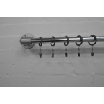 industrial steel pipe wall mounted curtain pole