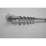 industrial steel pipe wall mounted curtain pole