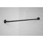 straight corner industrial steel pipe wall mounted clothes rail