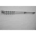 industrial steel pipe wall mounted curtain pole