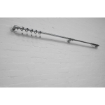 industrial steel pipe wall mounted curtain pole