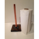 copper industrial pipe freestanding kitchen roll holder