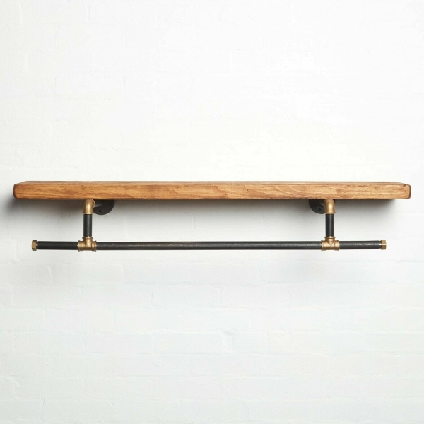 Custom-Size-Pipe-Clothing-Rail-Brass-with-shelf