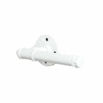 white industrial pipe steel toilet roll holder