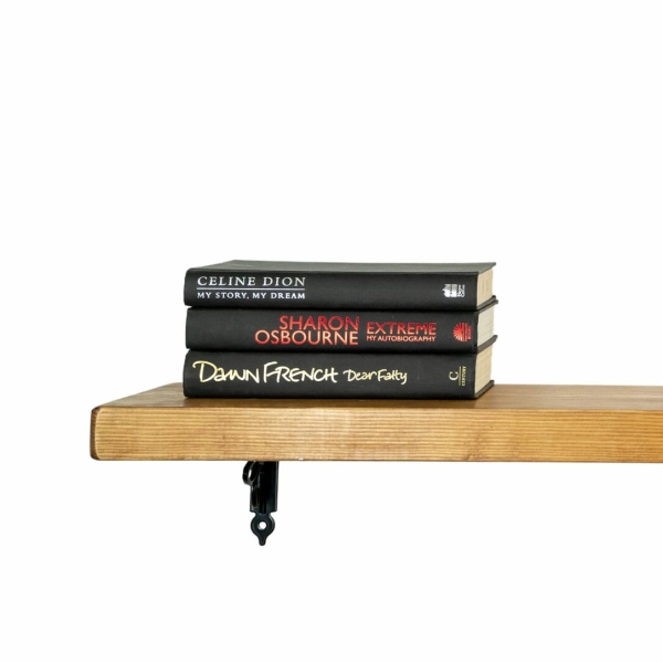 Black railway shelf bracket close up pipedreamfurniture