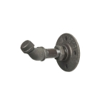 Industrial pipe raw steel vintage coat hook