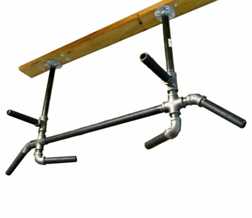 multi-functional pull up bar made from industrial pipes solid steel