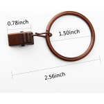 copper curtain rail hoops