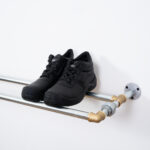 Wall-Mounted-Shoe-Rack-Industrial-Silver-And-Brass-Pipe-Style-5