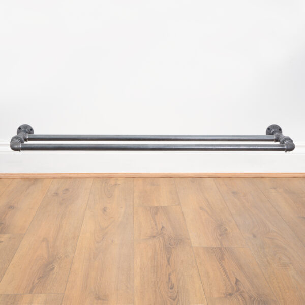 Wall-Mounted-Shoe-Rack-Raw-Steel-Pipe-Style-2