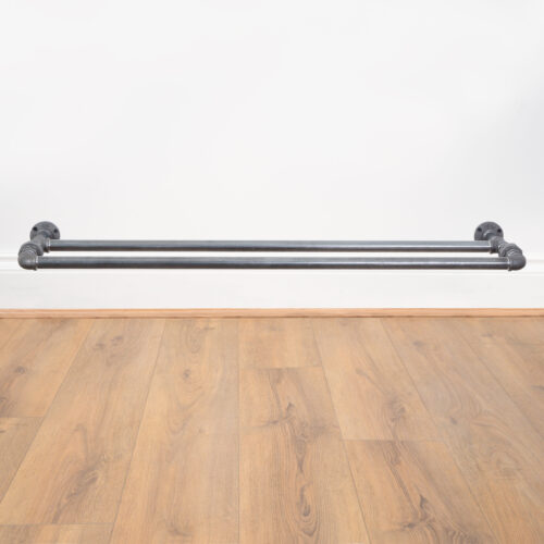 Wall-Mounted-Shoe-Rack-Raw-Steel-Pipe-Style-2