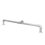 Bar/Kitchen-Foot-Rail-Industrial-Silver-Steel-Pipe-Style