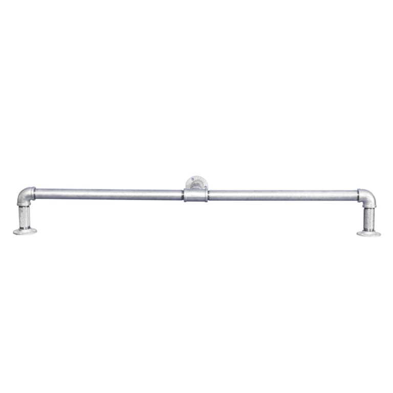 Bar/Kitchen-Foot-Rail-Industrial-Silver-Steel-Pipe-Style-6