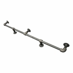 industrial steel pipe bar kitchen foot rail industrial style