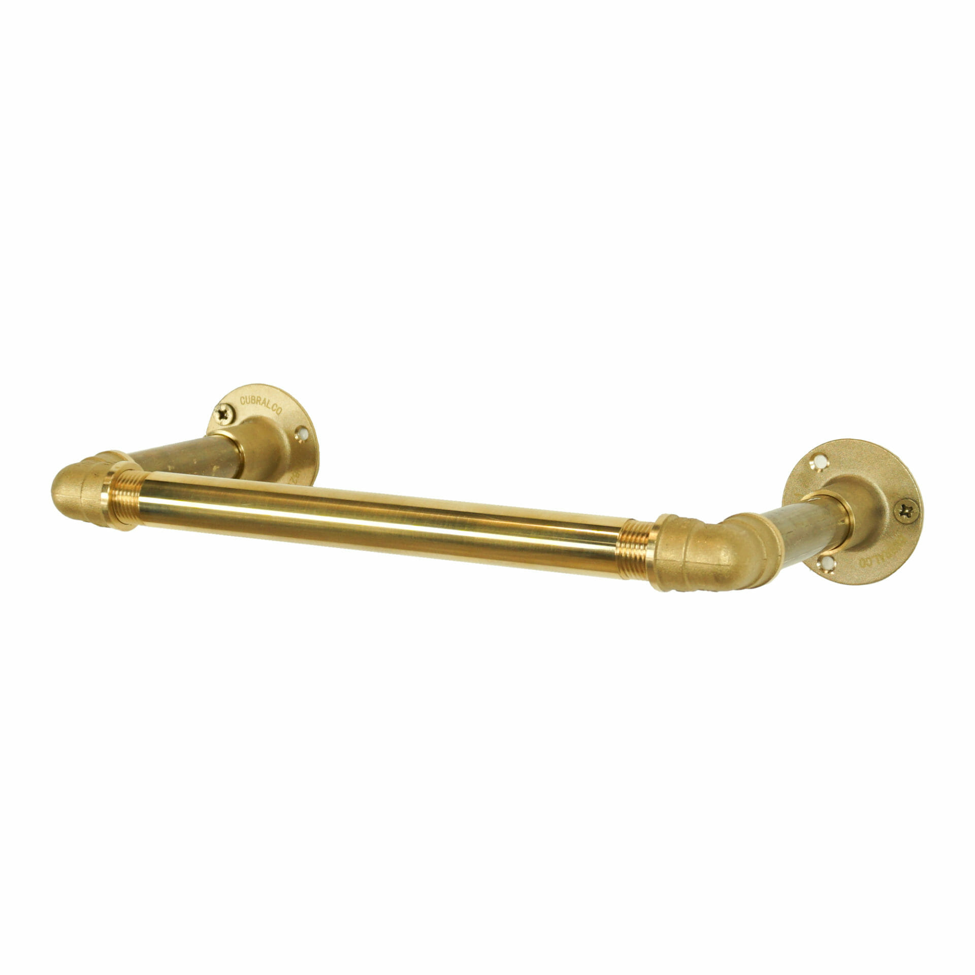 Solid Brass Elbow Towel Rail - Pipe Dream Furniture