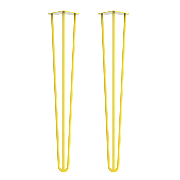 Yellow-Hairpin-Legs-71cm-Pair