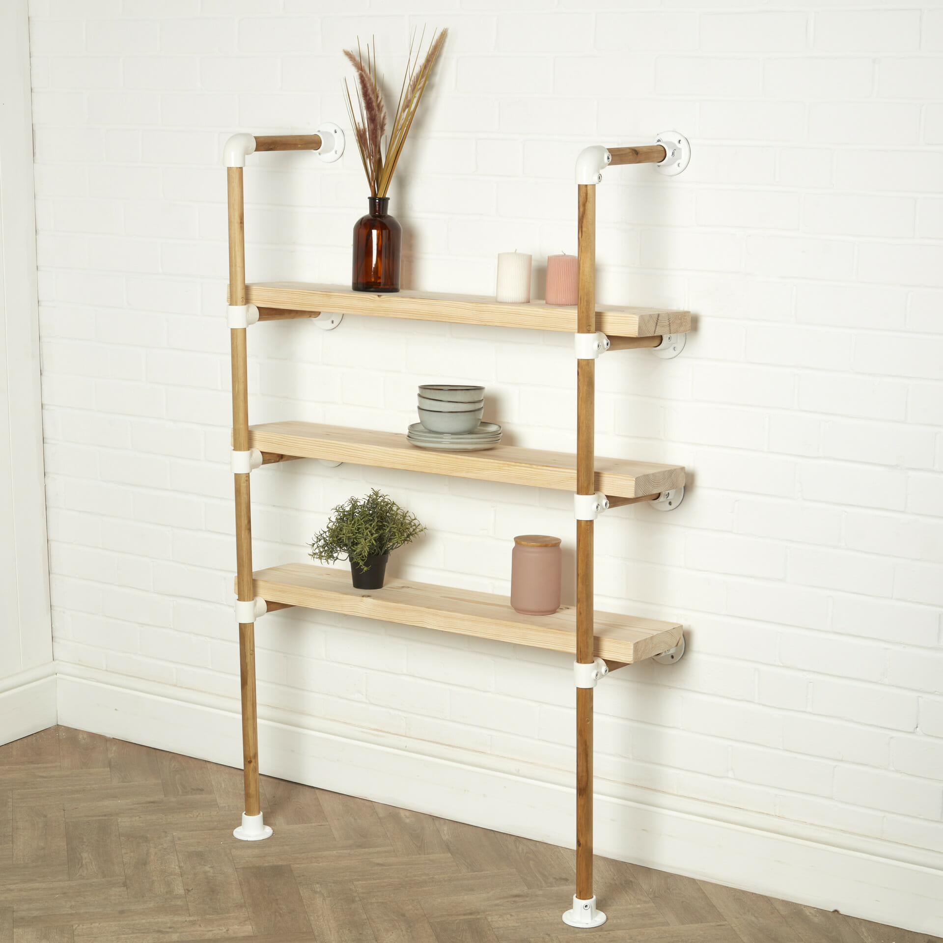 wooden shelf