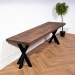 Rustic-Bench-with-XX-Legs-16