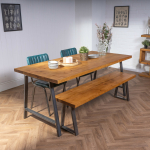 Rustic-Dining-Table-with-A-Frame-Box-Steel-Legs-5