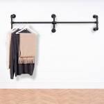 Wall-Mounted-Twin-Rail-Industrial-Powder-Coated-Pipe-Style-2