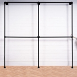 Four-Square-Full-Height-Clothing-Rail-Industrial-Powder-Coated-Pipe-Style-4