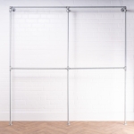 Four-Square-Full-Height-Clothing-Rail-Industrial-Silver-Pipe-Style-2