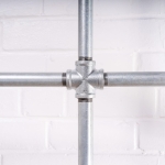 Four-Square-Full-Height-Clothing-Rail-Industrial-Silver-Pipe-Style-5