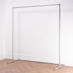 Free-Standing-Walk-In-Clothing-Rail-Industrial-Silver-and-Brass-Pipe-Style-6