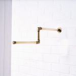 Drop-Level-Straight-Clothes Rails-Solid-Brass-Pipe-Style