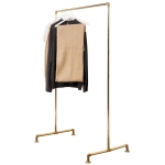 Free-Standing-Clothing-Rail-Solid-Brass-Pipe-Style-3