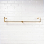 Wall-Mounted-Drop-Down-Clothes-Rail-Solid-Brass-Pipe-Style-5