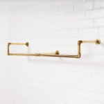 Wall-Mounted-Drop-Down-Clothes-Rail-Solid-Brass-Pipe-Style-4