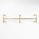 Wall-Mounted-Twin-Rail-Solid-Brass-Pipe-Style-4