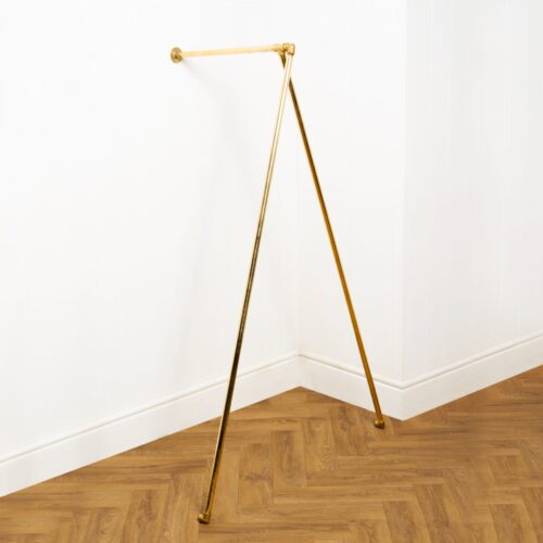Wall-Mounted-Split-Clothing-Rail-Solid-Brass-Pipe-Style-4