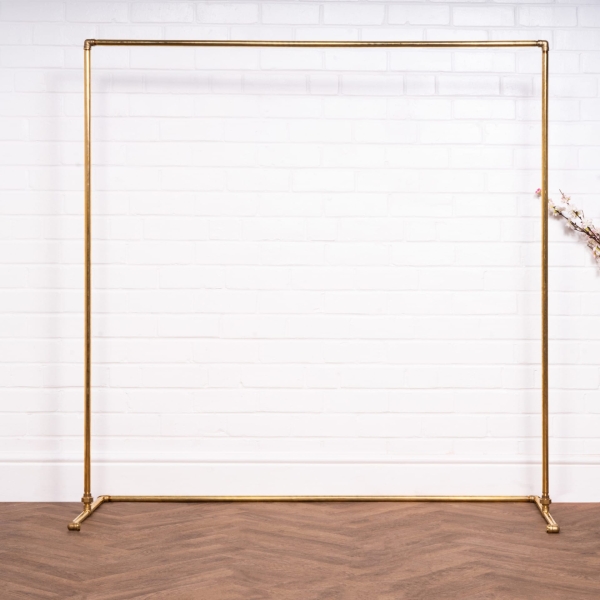 Free-Standing-Walk-In-Clothing-Rail-Solid-Brass-Pipe-Style-5