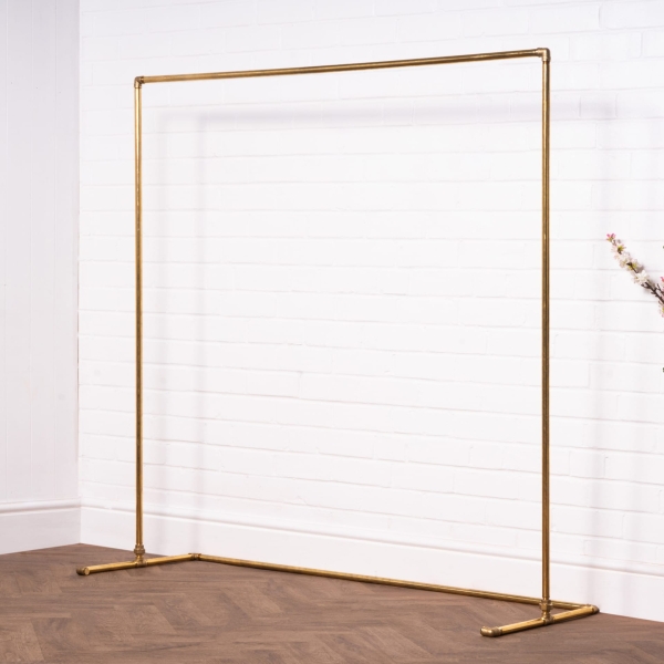 Free-Standing-Walk-In-Clothing-Rail-Solid-Brass-Pipe-Style-4